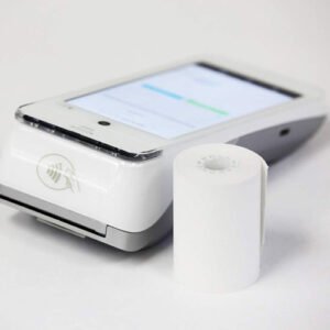 Inserting a paper roll into a compact Knet thermal printer