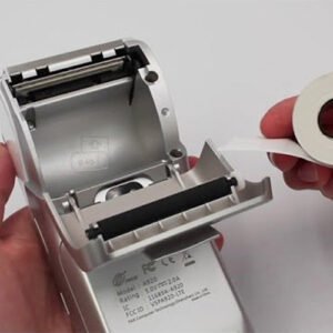 Inserting a paper roll into a compact Knet thermal printer