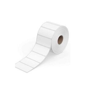 Buraq 50mm X 25mm White Glossy PVC Label in Kuwait